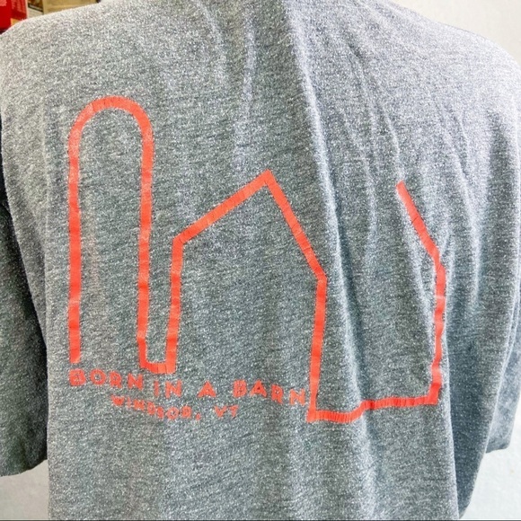 Silo distillery Born in a Barn grey red tshirt - Picture 4 of 10